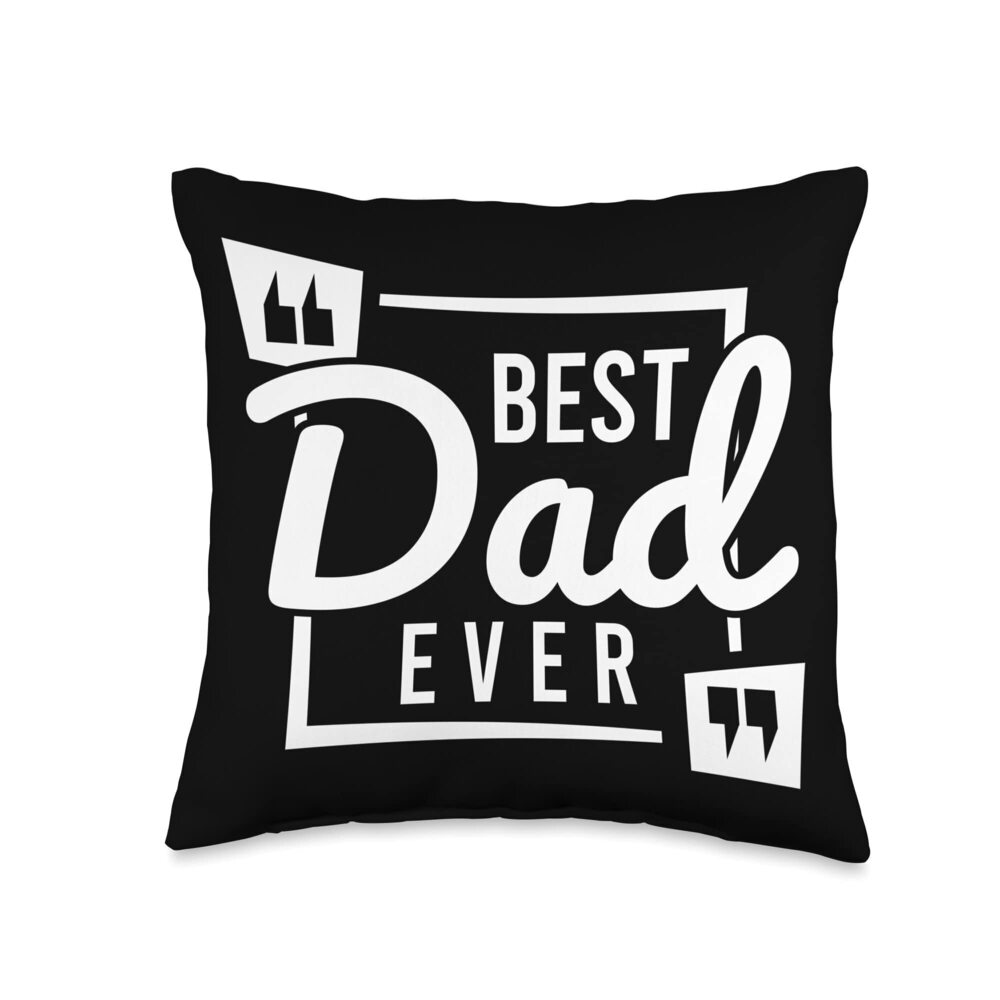 7011 Super Dad, Daddy, Best Dad Papa Father's Day Throw Pillow
